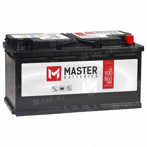 Master Standard MB1000 Аккумулятор 6СТ-100 800EN 860SAE обр полярн 353*175*190мм